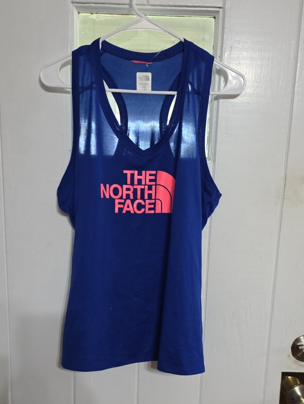NWOT? The North Face Vapor Wick Womens Tank Top Blue/Pink Outdoors Comfort Sz L